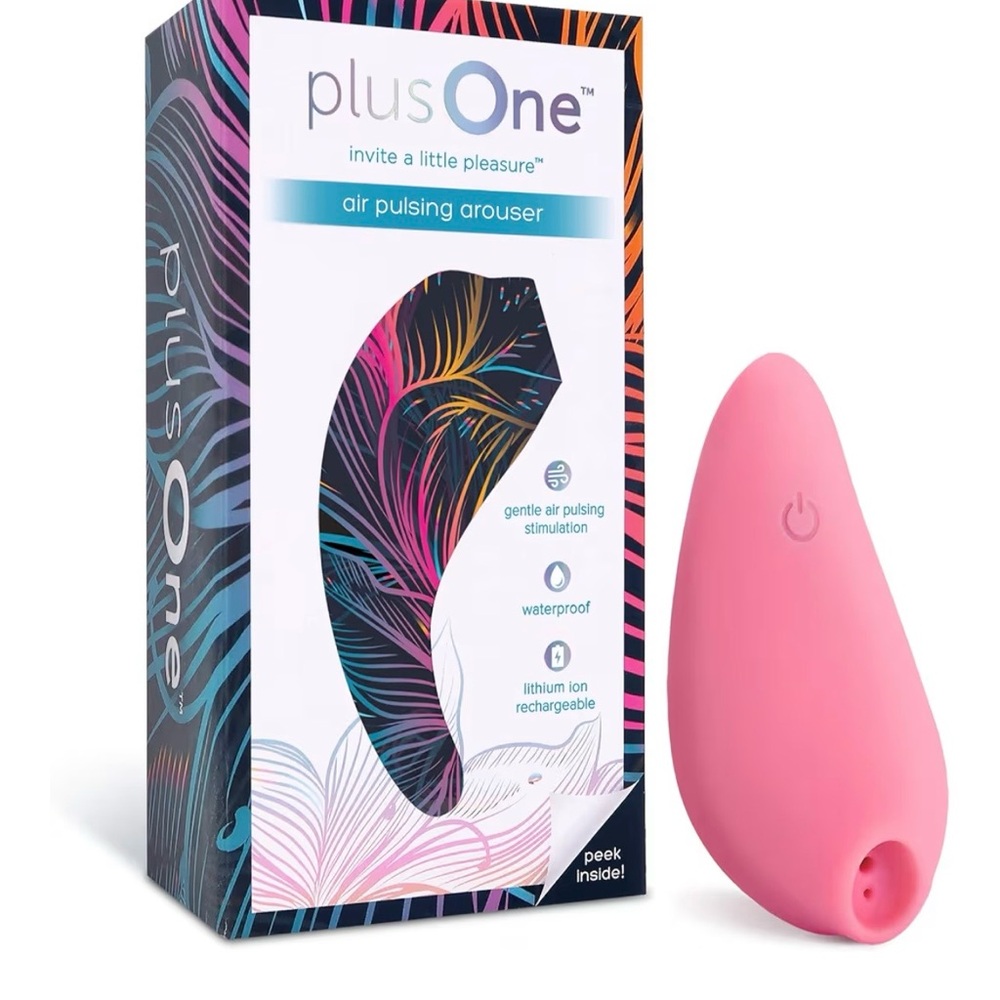 Pink Air Pulsing Arouser - Rechargeable Waterproof